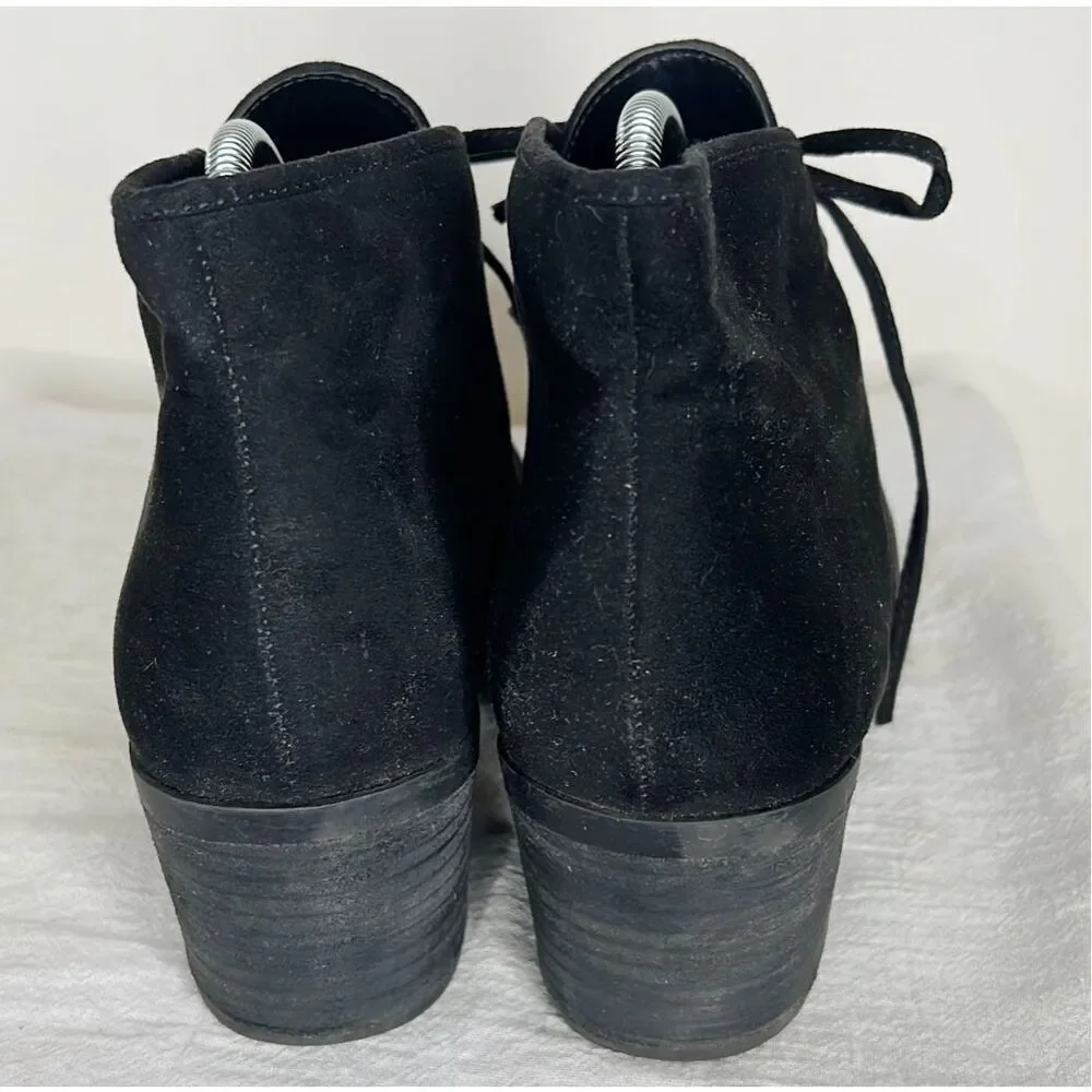 Carlos by Carlos Santana Graham Black Suede Ankle Boot Size 9